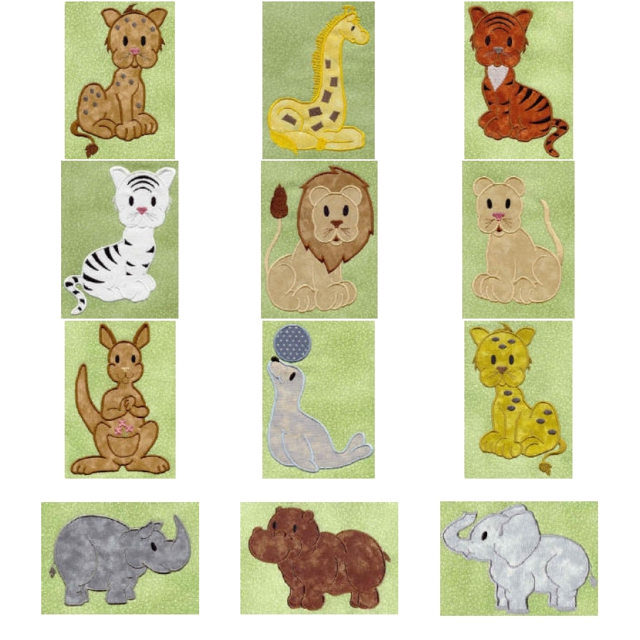 Zoo Friends Applique