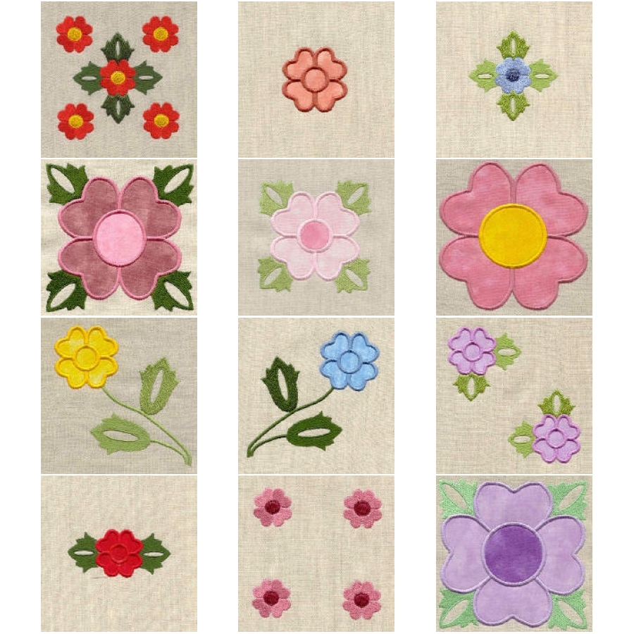 Wild Roses Applique