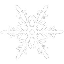 Pretty Snowflake Outline