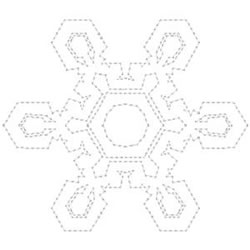 Lacey Snowflake Outline