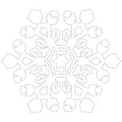 Fancy Snowflake Outline