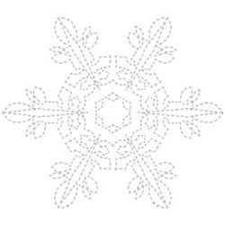 Elegant Snowflake Outline