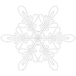 Crystal Snowflake Outline
