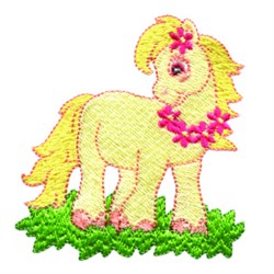 Pony With Flowers