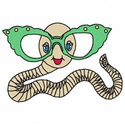 Worm With Glasses