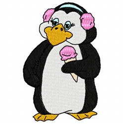 Penguin And Ice Cream