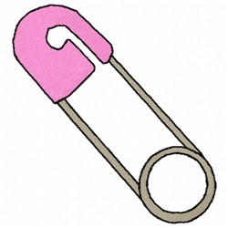 Pink Diaper Pin