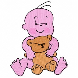 Baby And Teddy Bear