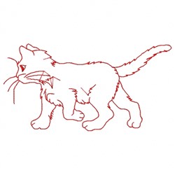 Cat Redwork