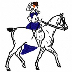 Woman Horse Outline