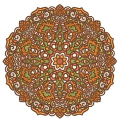 Orange Mandala