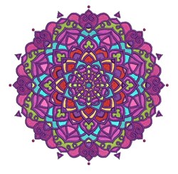 Round Purple Mandala