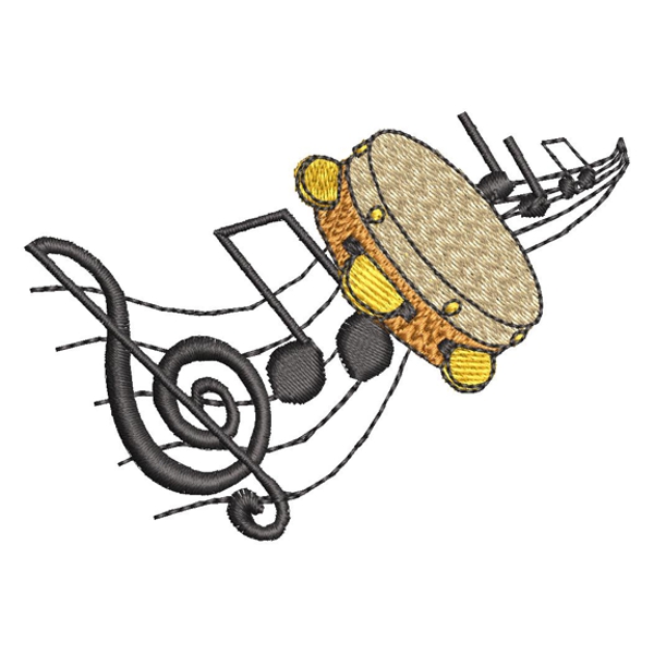 Tambourine With Notes