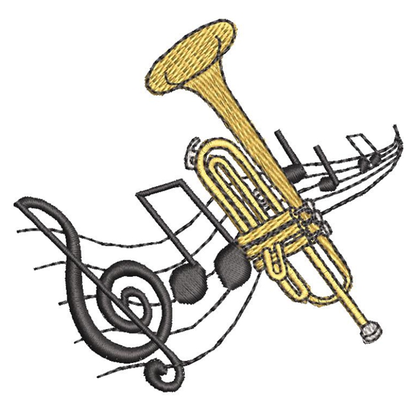 Trumpet with Notes
