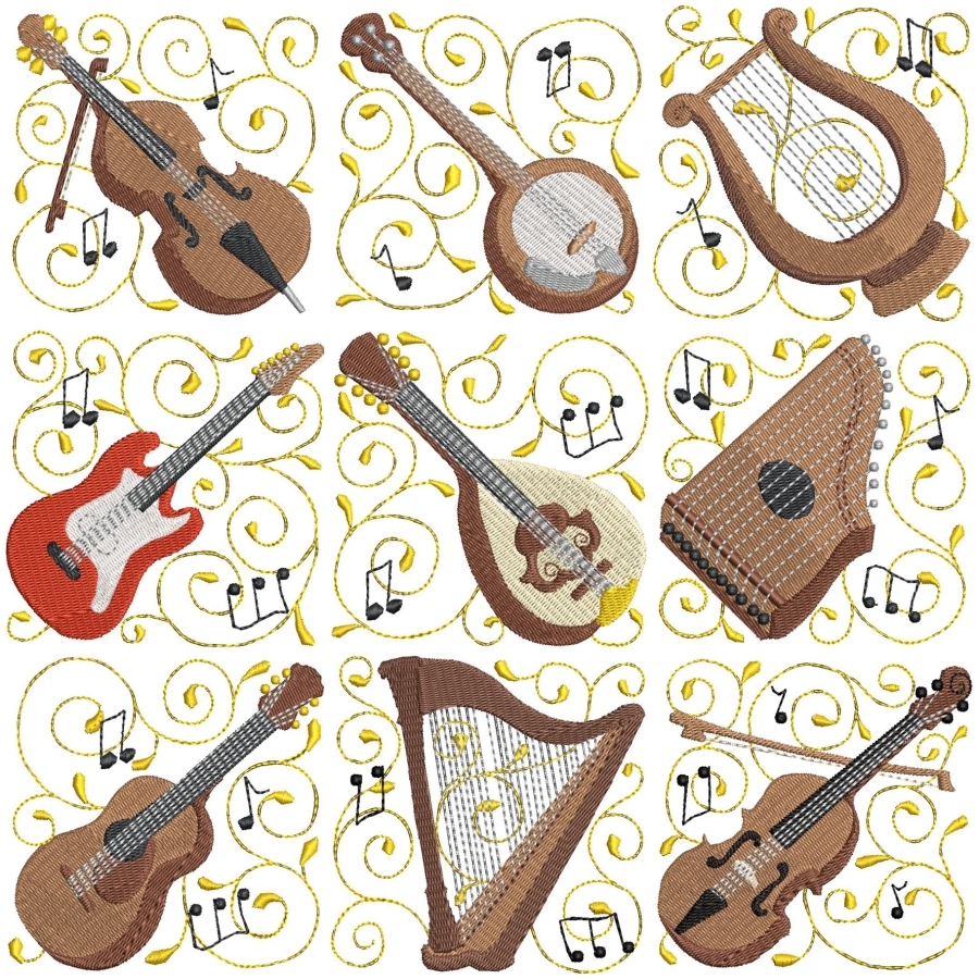 Musical Instrument Squares