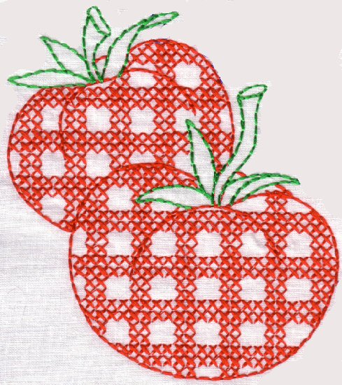 Cross Stitch Fancy Fruit And Vegetables-11