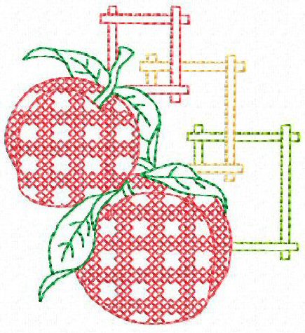 Cross Stitch Fancy Fruit And Vegetables-19