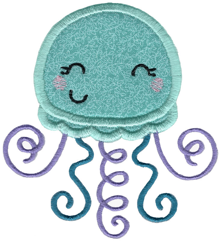 Sea Creatures Three Applique-7