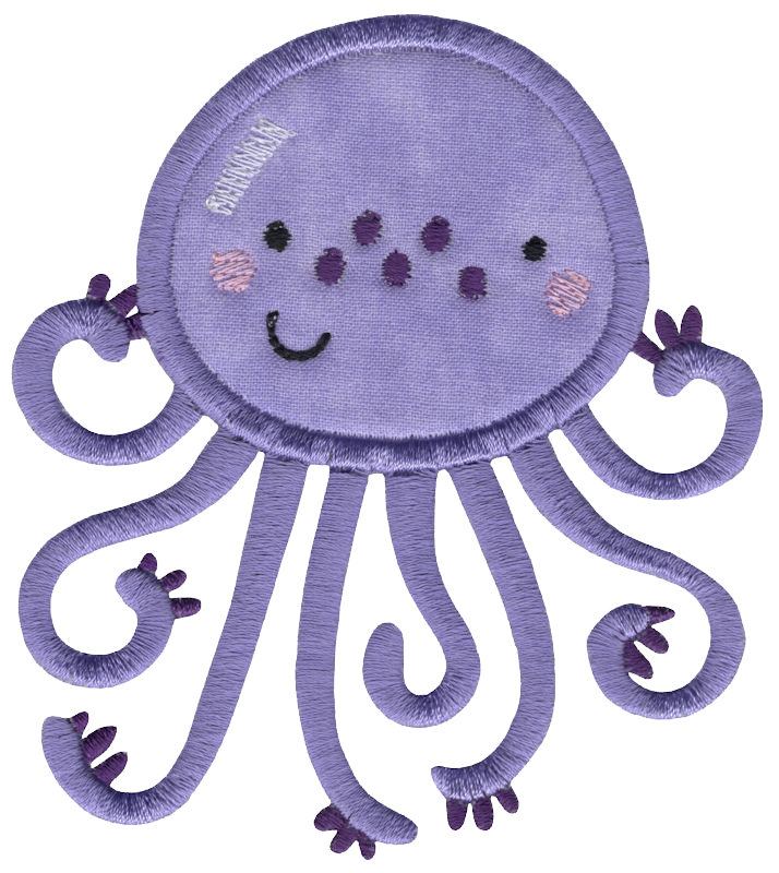 Sea Creatures Three Applique-10
