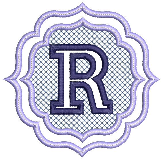 836 Embossed Monogram Font -16