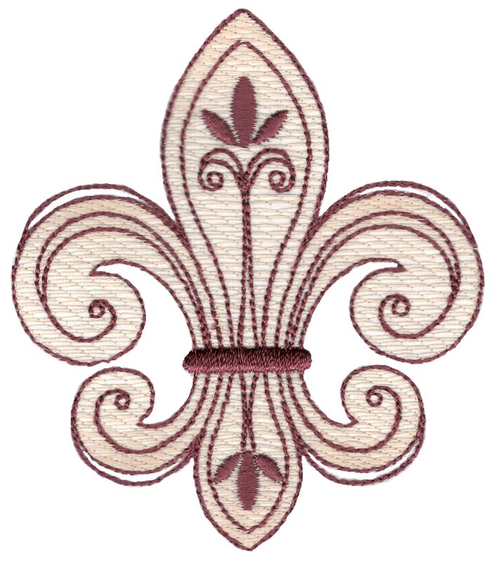 916 Sketch Fleur De Lis-3
