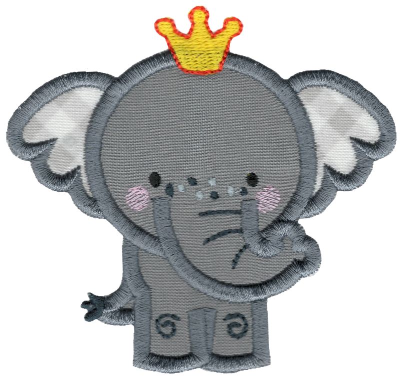 976 Crown Animals Applique -9
