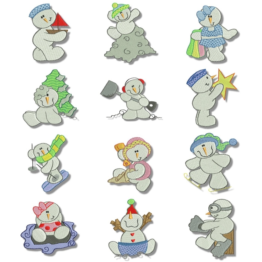 BC148 Seasonal Snowmen