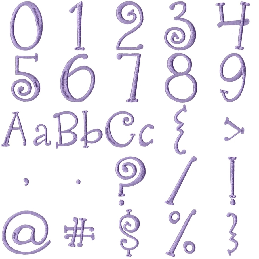 803 Quirky  Girl Alphabet 