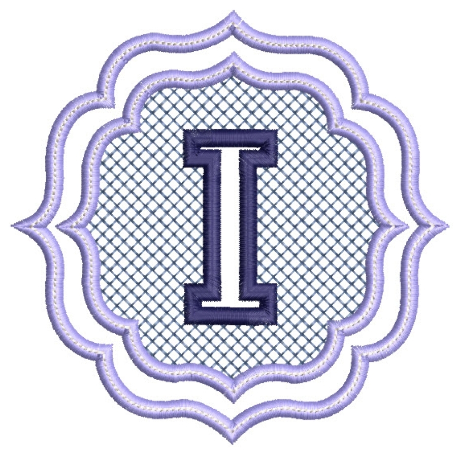 836 Embossed Monogram Font 