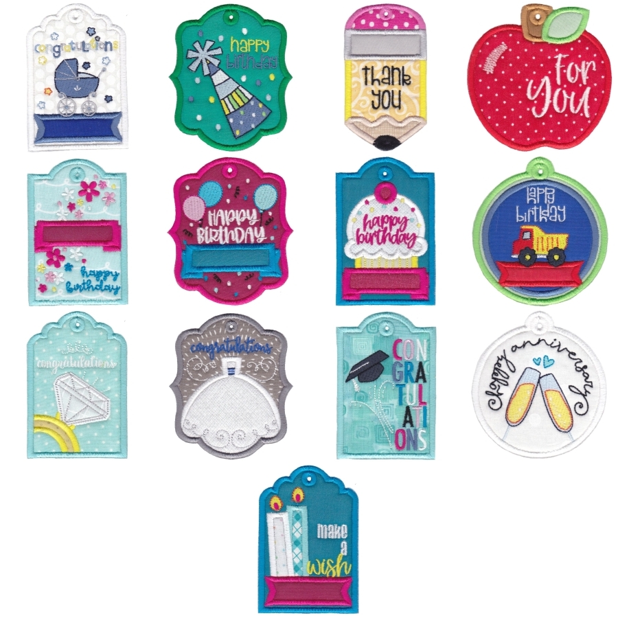 848 Gift Tags Applique 
