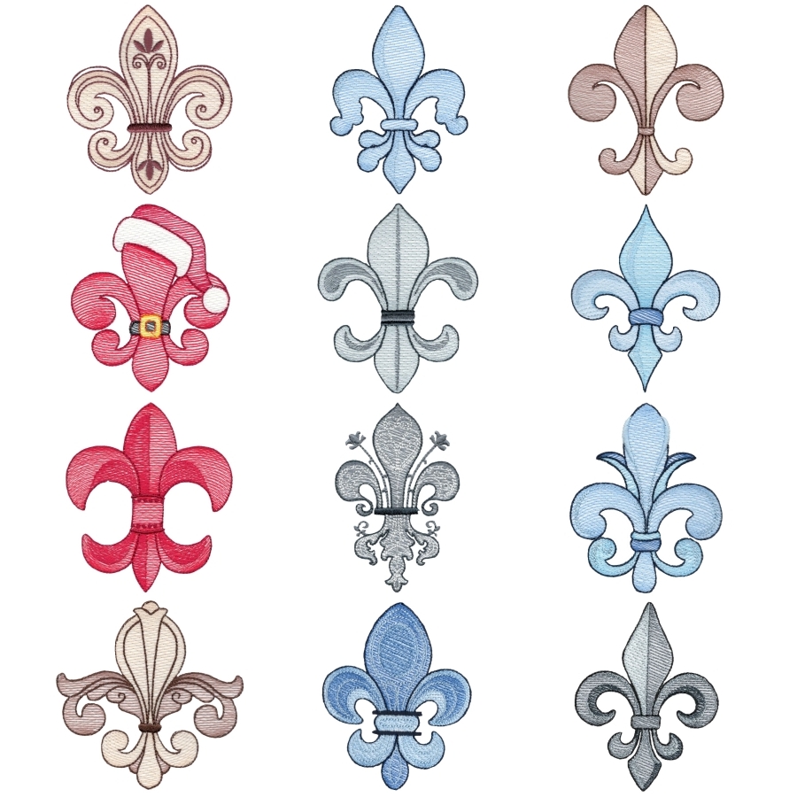 916 Sketch Fleur De Lis