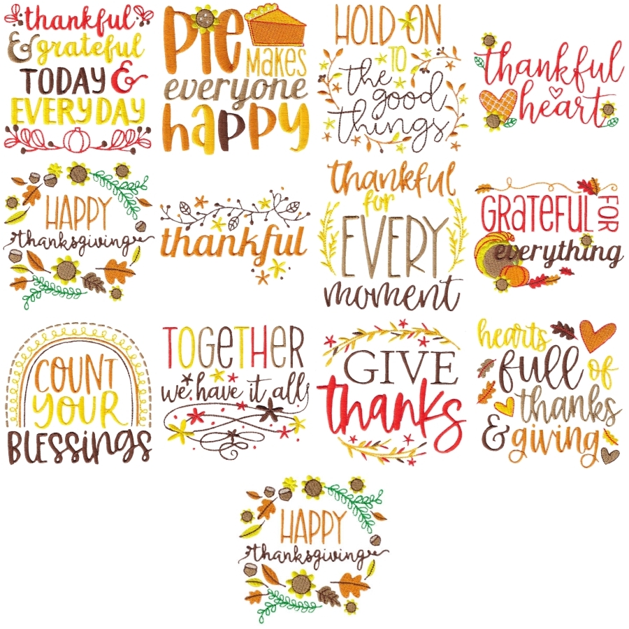966 Thanksgiving Sentiments Seven