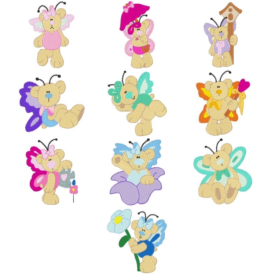 62 Butterfly Bears