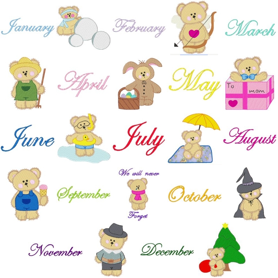 70 Monthly Bears