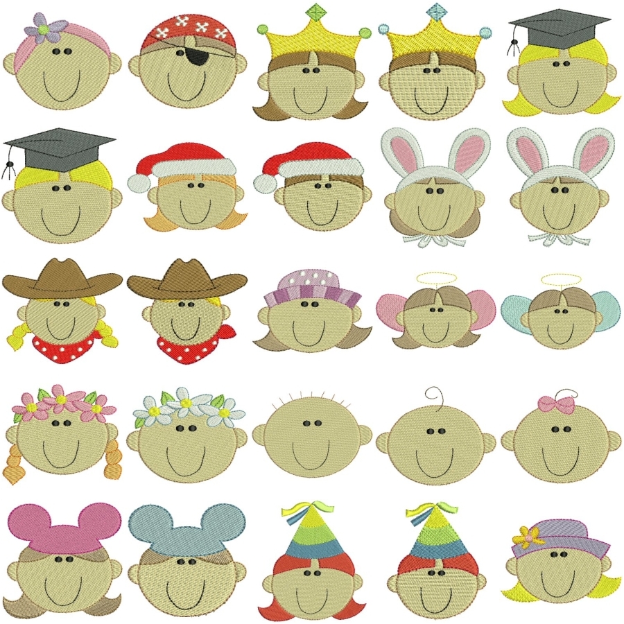 BC120 Little Faces Dress Up