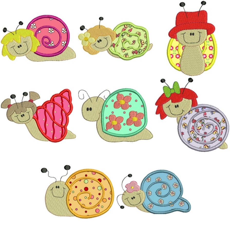 BC123 Snails Applique