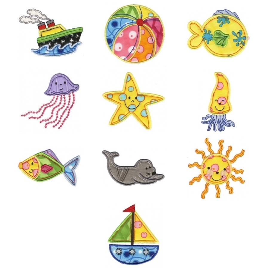 221 Seaside Stitchies Applique