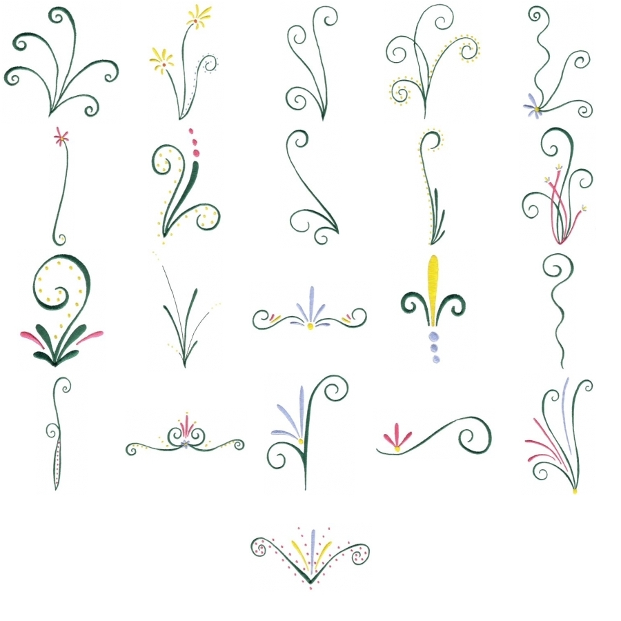 229 Elegant Swirls