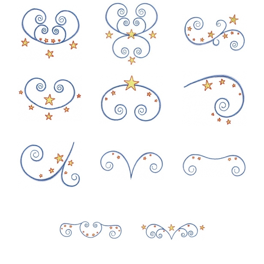 314 Swirly Stars