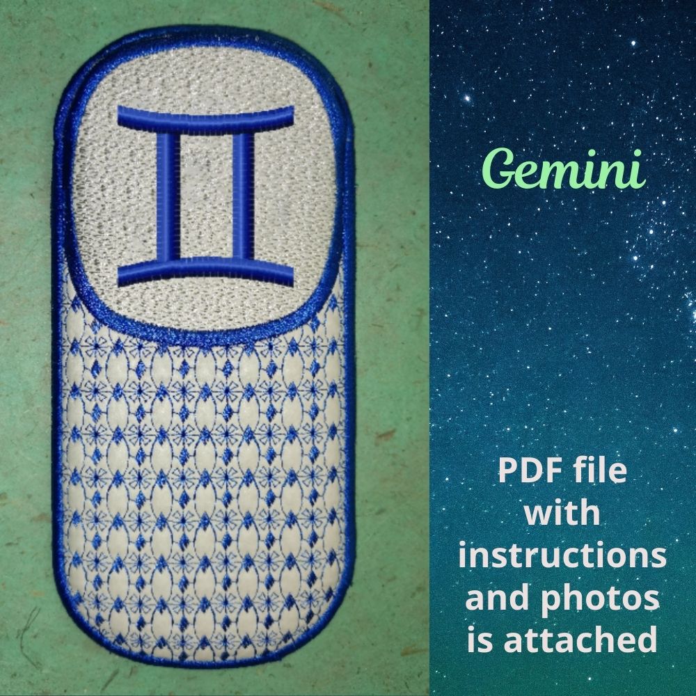 ITH Trapunto Glasses Case, Gemini