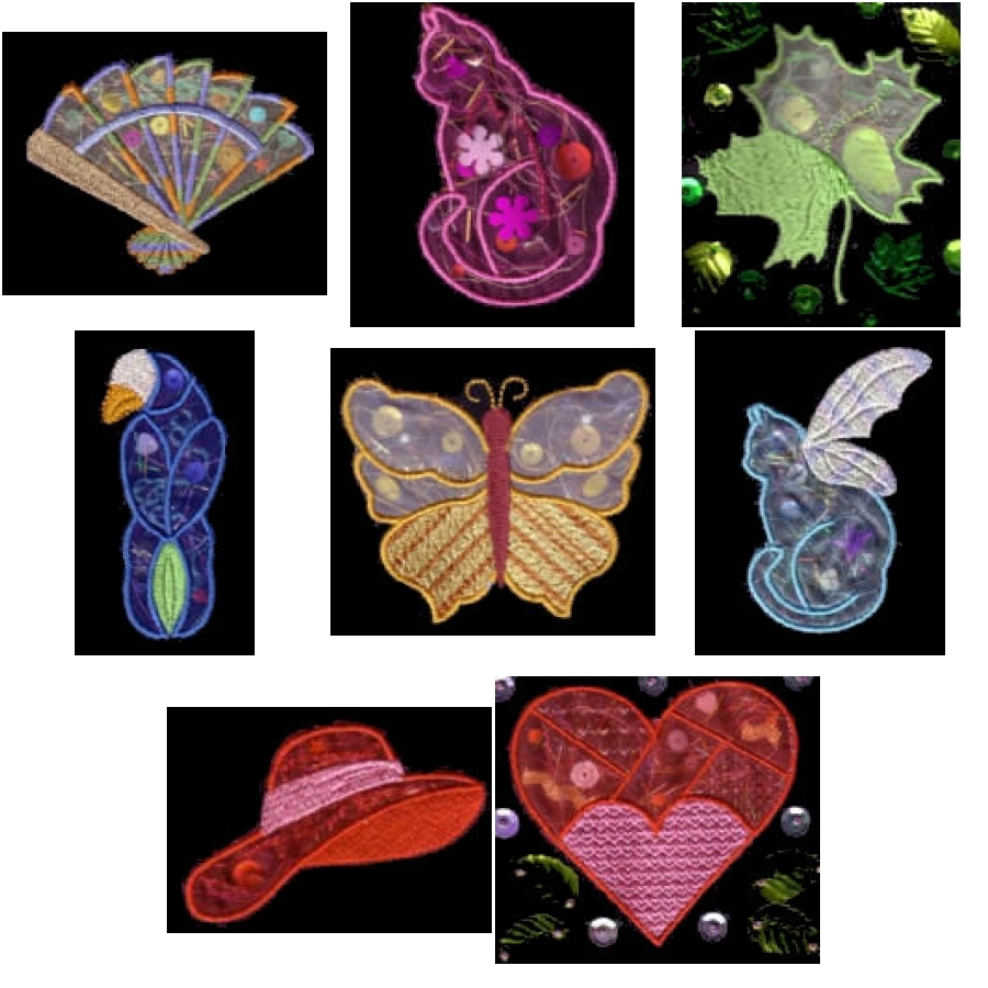 Organza Applique Sampler
