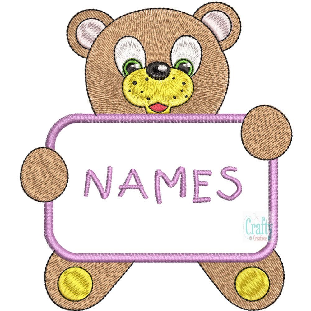 Colorful Name Tags For Kids