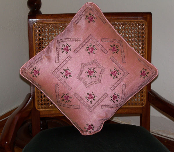 Pretty Pink Rose Cushions -11