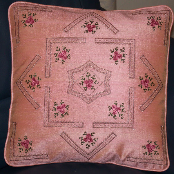 Pretty Pink Rose Cushions -13