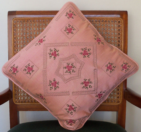 Pretty Pink Rose Cushions -15