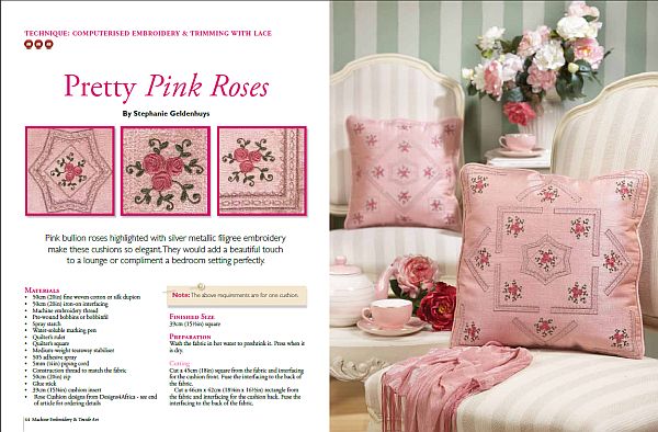 Pretty Pink Rose Cushions -21