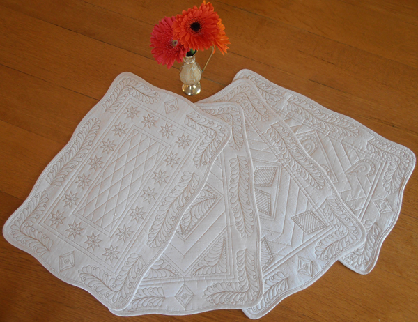 Quilted Wholecloth Placemats-3