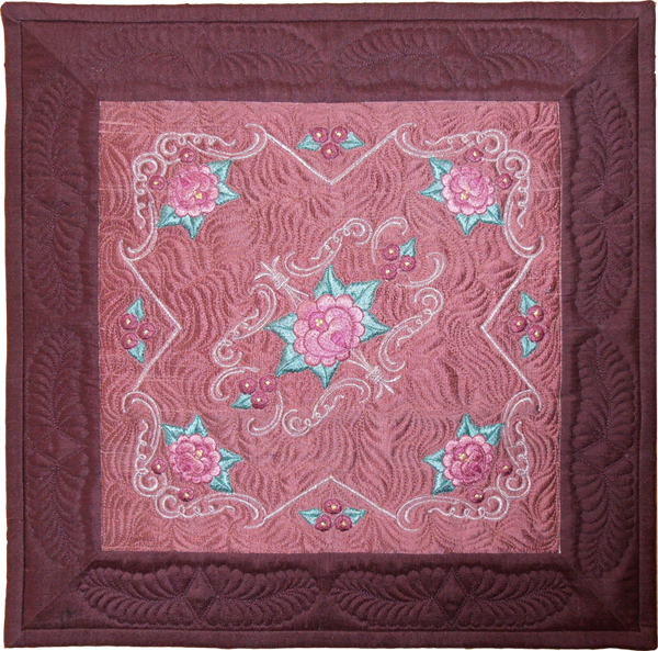 Silk Rose Cushions -3