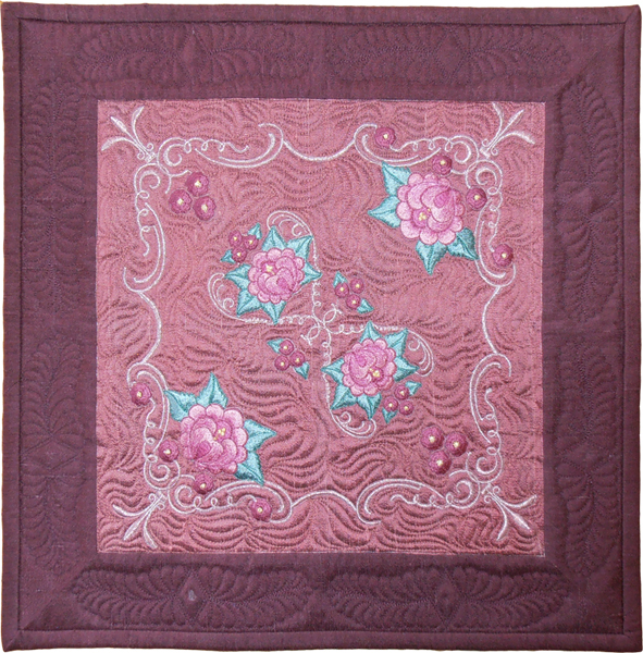 Silk Rose Cushions -5