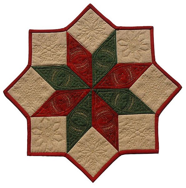 Quilted Christmas Star Table Setting OregonPatchWorks